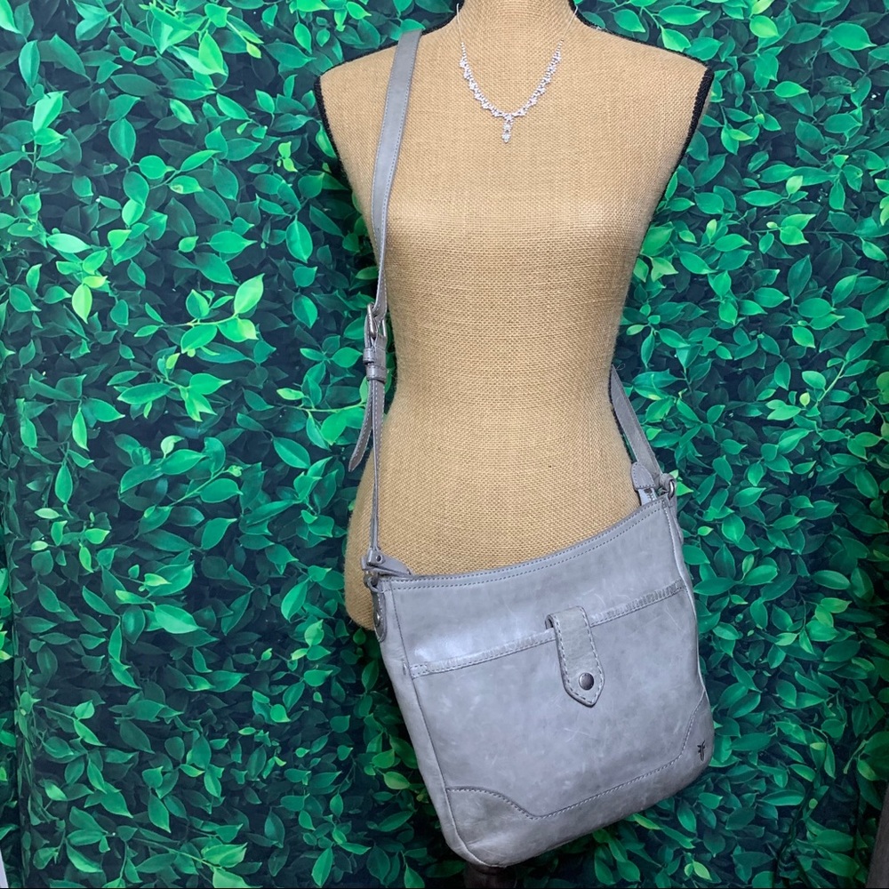 Light gray Frye Melissa crossbody